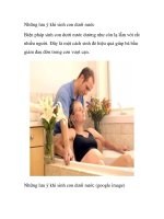 Những lưu ý khi sinh con dưới nước pptx