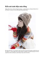 Kiểu mũ sành điệu mùa đông potx