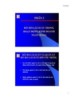 QUẢN TRỊ RỦI RO TRONG HOẠT ĐỘNG NGÂN HÀNG - Phần 3 pdf