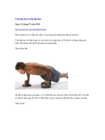 5 bài tập cho cơ bắp đàn ông pot