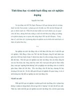 Tính khoa học và minh bạch đằng sau xét nghiệm doping Nguyễn Văn Tuấn Vụ vận docx