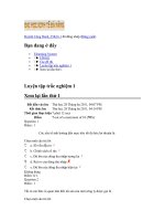 Trắc nghiệm Quản trị tài chính 5 pot