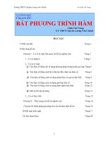 chuyên đề bất phương trình hàm