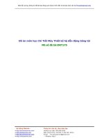 Đồ án môn học Chi Tiết Máy Thiết kế hệ dẫn động băng tải pot