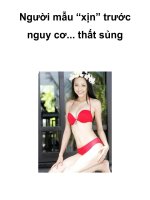Người mẫu “xịn” trước nguy cơ... thất sủng ppsx
