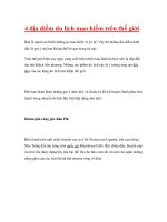 4 địa điểm du lịch mạo hiểm trên thế giới pps