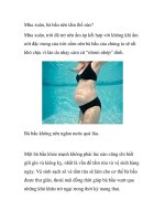 Mùa xuân, bà bầu nên tắm thế nào? doc