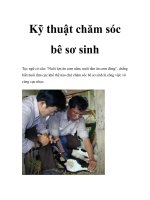 Kỹ thuật chăm sóc bê sơ sinh doc