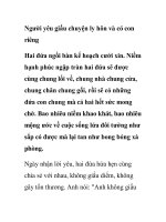 Người yêu giấu chuyện ly hôn và có con riêng doc