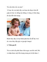 Trẻ cần tiêm vắc xin nào? ppt