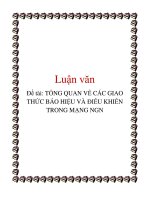 Luận văn tổng quan về các giao thức báo hiệu và điều khiển trong mạng NGN   luận văn, đồ án, đề tài tốt nghiệp