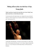 Những niềm tự hào của tinh hoa võ học Trung Quốc pps