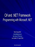 Ngôn ngữ lập trình: C# và .NET phần 10 docx