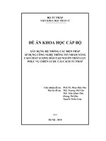 xây dựng hệ thống các biện pháp áp dụng công nghệ thông tin nhằm nâng cao chất lượng đào tạo nguồn nhân lực phục vụ chiến lược cải cách tư pháp