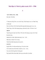 Nhà Hậu Lê Thời kỳ phân tranh (1533 – 1788) 3 ppsx