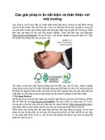 Các giải pháp in ấn tiết kiệm và thân thiện với môi trường docx