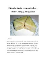 Các món ăn đặc trưng miền Bắc - Bánh Chưng docx