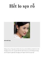 Hết lo sẹo rỗ doc