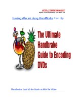 Hướng dẫn sử dụng HandBrake toàn tập pps