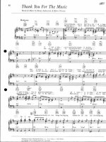 Bản nhạc Thank you for the misuc potx