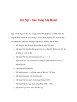 di tích lịch sử văn hóa - Hà Nội - Bảo Tàng Mỹ thuật docx