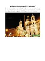 Khám phá nghệ thuật đường phố Rome ppsx