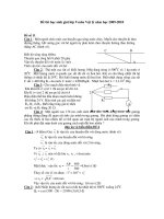 Đề thi học sinh giỏi lớp 9 môn Vật lý năm học 2009-2010 - Đề số 11 pps