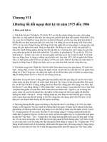 Chương VII Đường lối đối ngoại thời kỳ từ năm 1975 đến 1986 pot