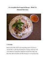 Các sản phẩm làm từ nguyên liệu gạo – Bánh Ướt docx