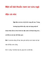 Một số bài thuốc nam sơ cứu ngộ độc cá nóc ppt