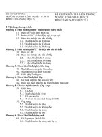 Đề cương môn: Mạch điện tử docx