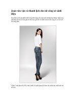 Jean vừa vặn và thanh lịch cho nữ công sở sành điệu pdf