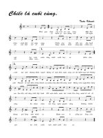 Bản nhạc Chiếc lá cuối cùng doc