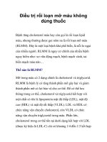 Điều trị rối loạn mỡ máu không dùng thuốc docx