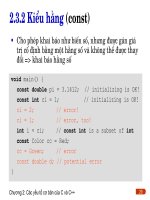 Các yếu tố xây dựng nên C và C++ phần 5 potx