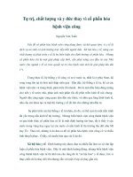 Tự trị, chất lượng và y đức thay vì cổ phần hóa bệnh viện công pptx