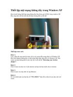 Thiết lập một mạng không dây trong Windows XP doc