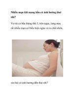 Nhiều mụn khi mang bầu có ảnh hưởng thai nhi? pot