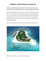 Maldives, thiên đường của tình yêu potx