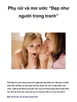Phụ nữ và mơ ước “Đẹp như người trong tranh” pot