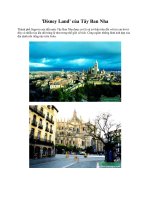 ''''Disney Land'''' của Tây Ban Nha docx