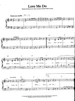 Bản nhạc Love me do ppsx