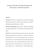 VIÊM MÀNG NÃO MỦ VÀ VIÊM MÀNG NÃO SIÊU VI ppsx