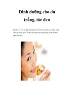 Dinh dưỡng cho da trắng, tóc đen pps