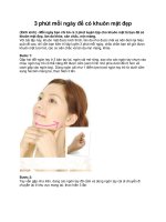 3 phút mỗi ngày để bạn có khuôn mặt đẹp docx