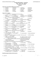 Đề thi thử đại học cao đẳng môn tiếng anh - đề số 6 ppt