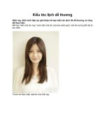 Cách tạo kiểu tóc lệch dễ thương ppt