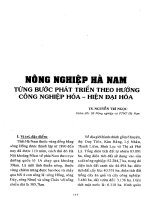 Danh hiệu và chức năng các doanh nghiệp nông nghiệp Việt Nam part 4 ppsx