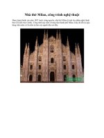 Nhà thờ Milan, công trình nghệ thuật ppsx