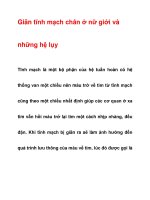 Giãn tĩnh mạch chân ở nữ giới và những hệ lụy ppsx